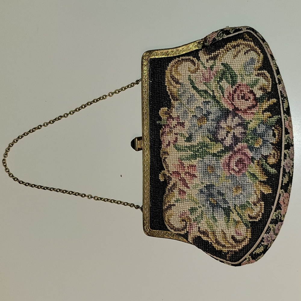 Vintage needlepoint purse